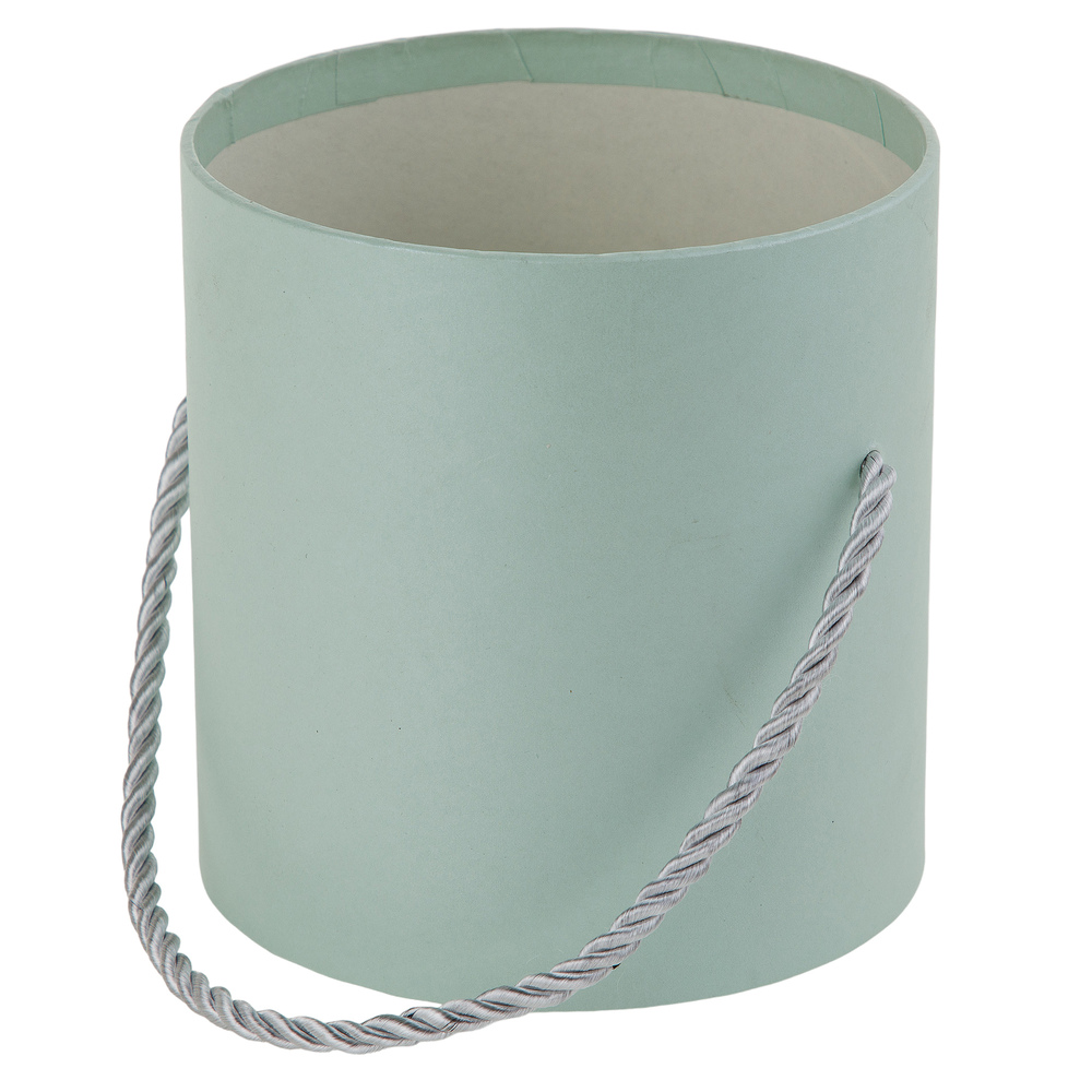 Коробка шляпная, D12,5xH12 см, без крышки Светло-голубой