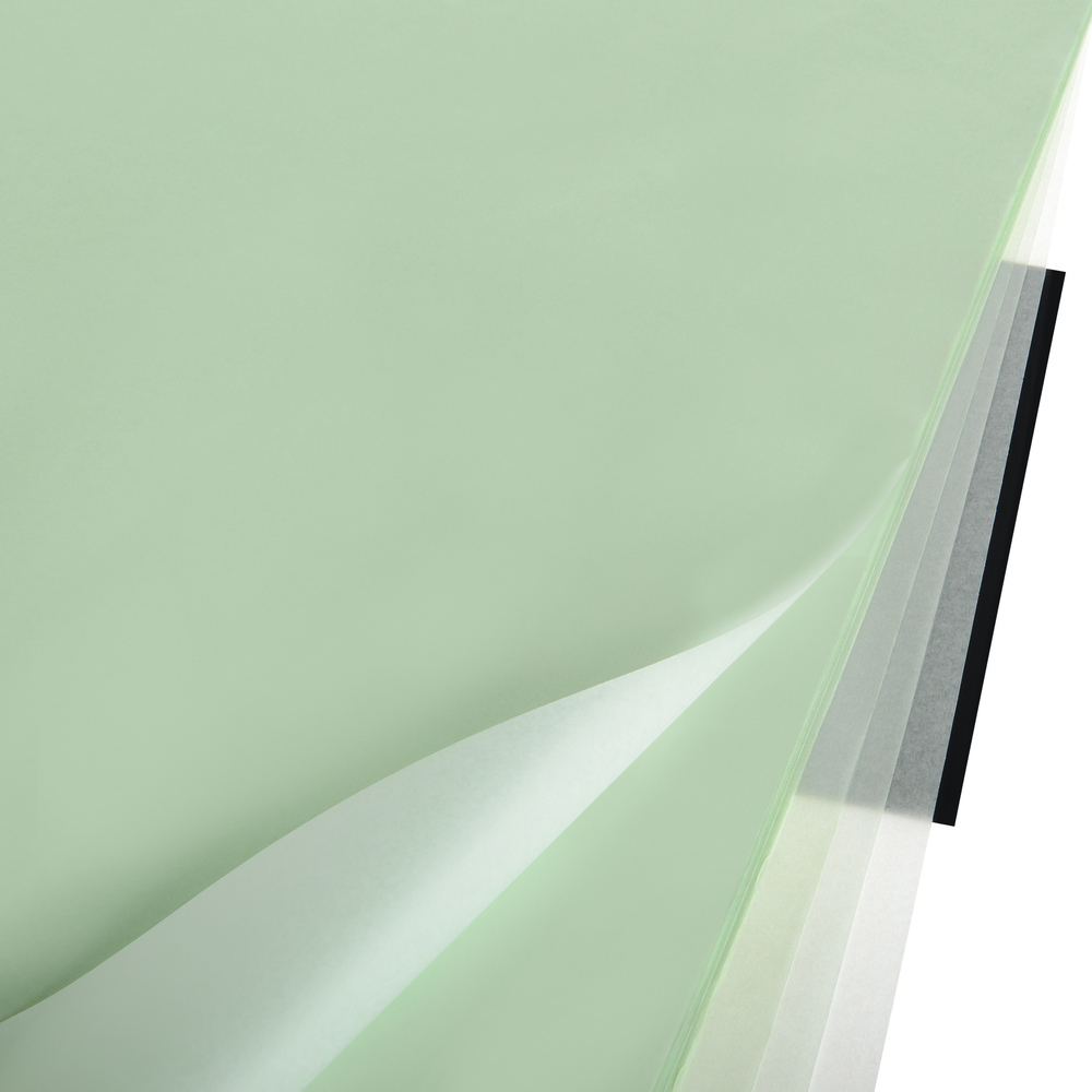 Бумага тишью "Перламутр", 50x70 см, 20 г/м2, набор (20 шт) Зеленый