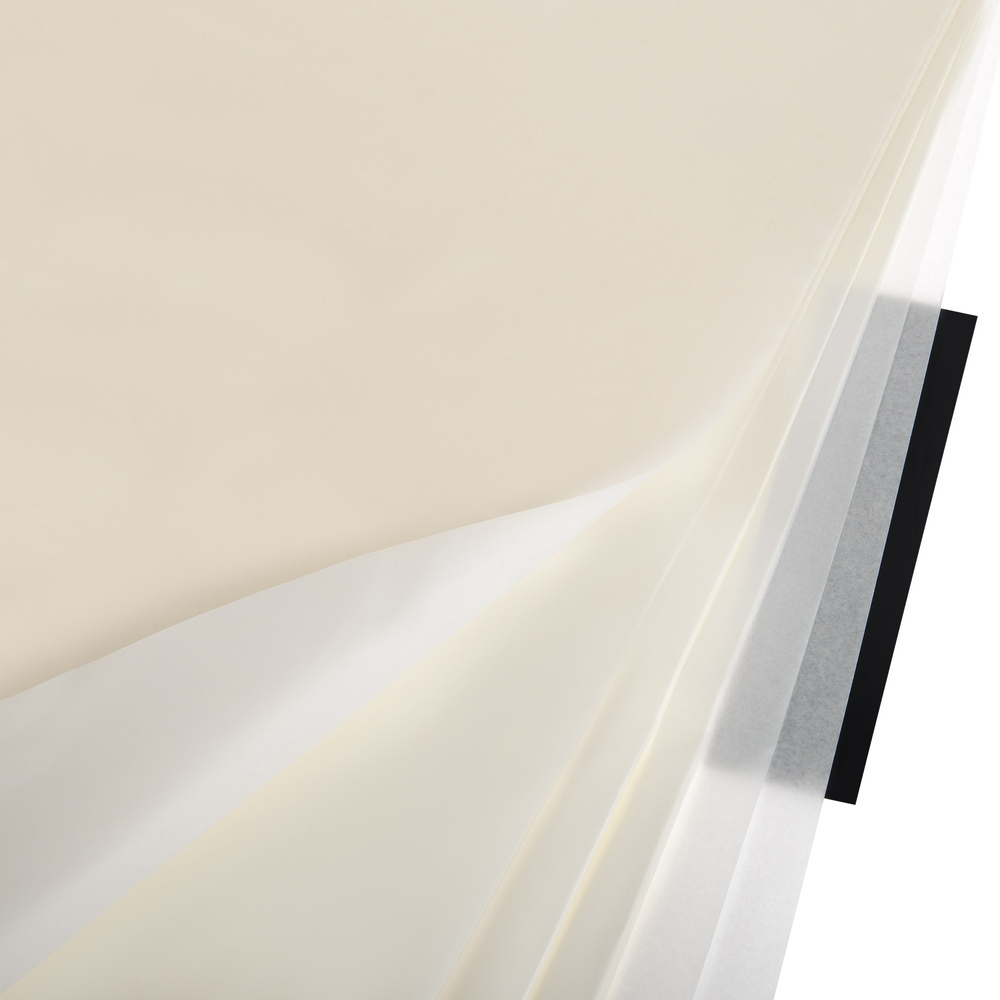 Бумага тишью "Перламутр", 50x70 см, 20 г/м2, набор (20 шт) Белый