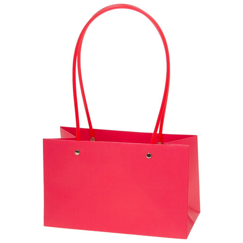 Сумка подарочная (картон), 22x10,5xH13,5 см, набор (10 шт), с ламинацией Фуксия