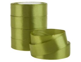 Лента атлас, 25 ммx25 ярд Оливковый