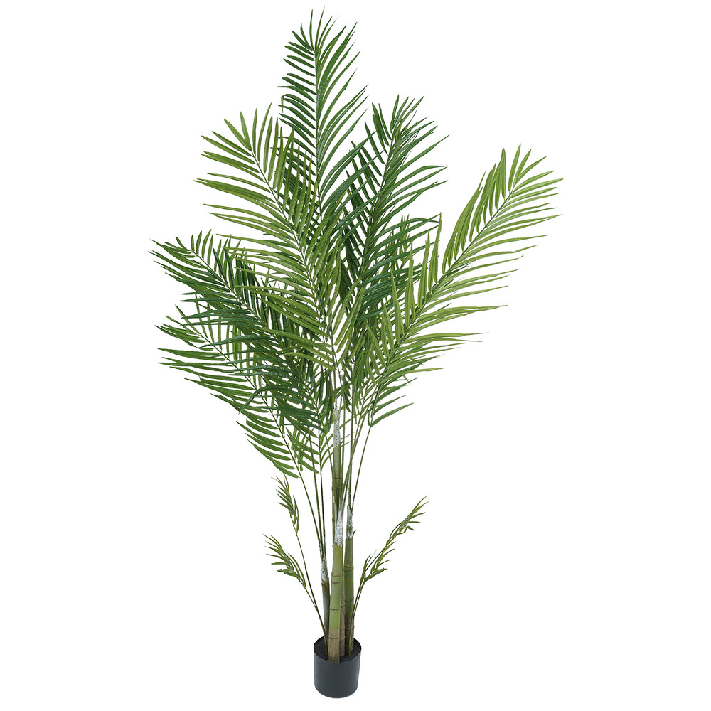 Дерево искусственное в кашпо "Пальма Арека", H180 см, 593 листа Зеленый