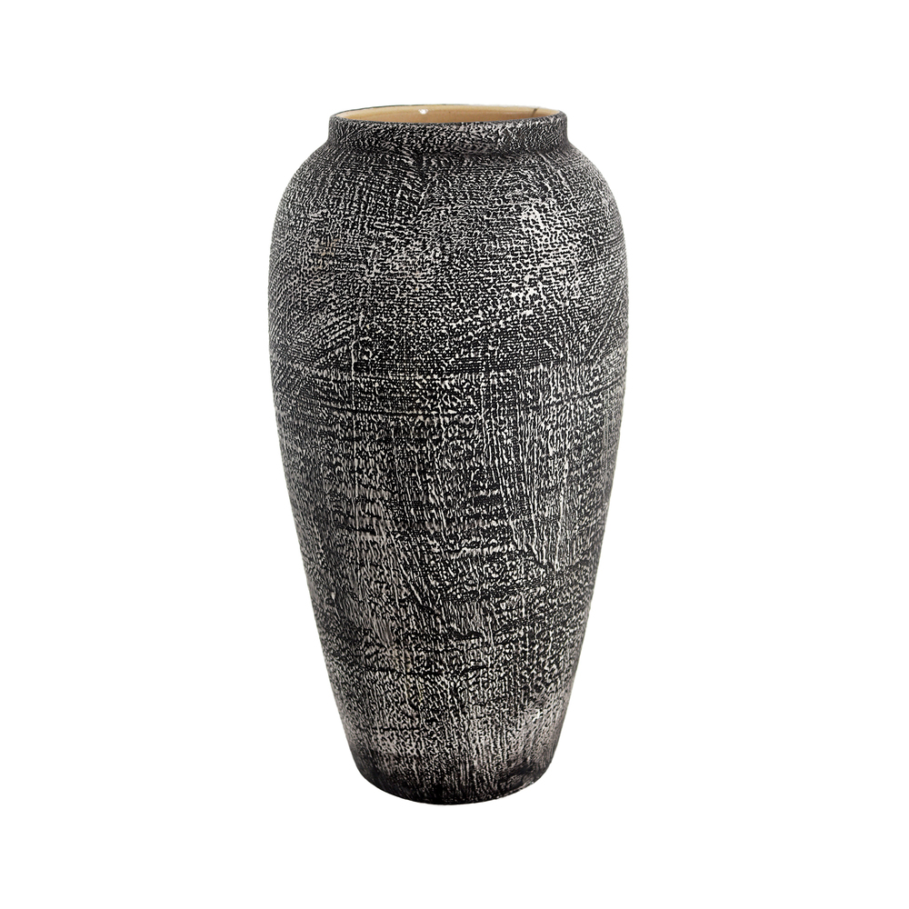 Ваза "Stone" (керамика), D17xH29 см Коричневый