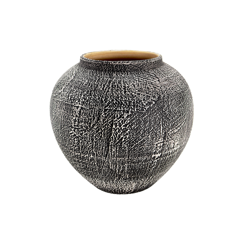 Ваза "Stone" (керамика), D20xH20 см Коричневый