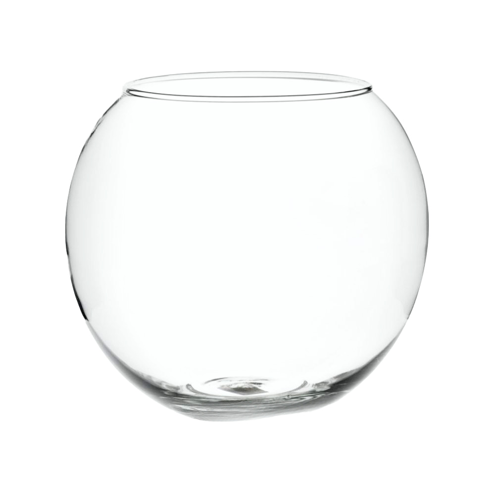 Ваза "Шаровая" (стекло), D15xH18 см, К Прозрачный