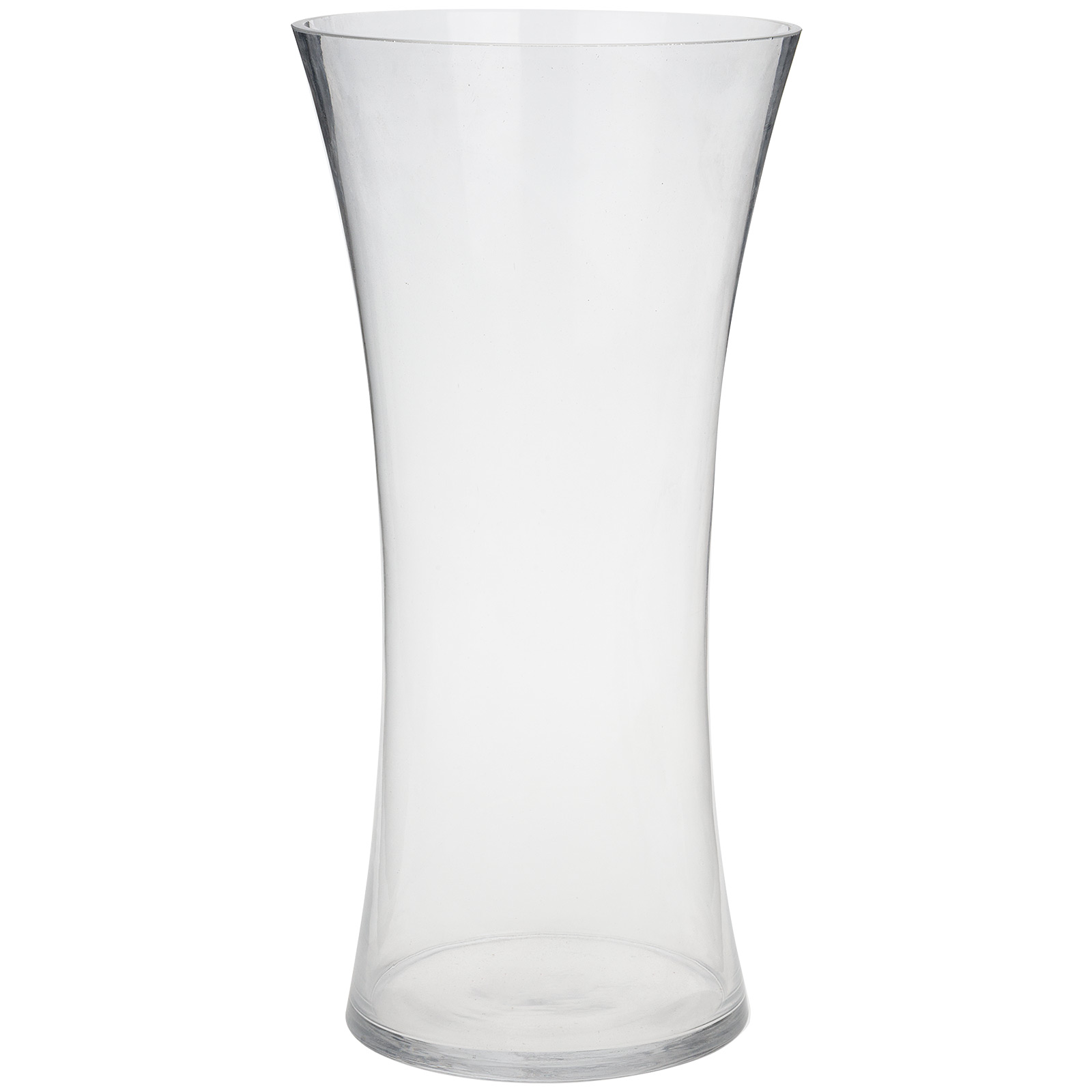 Ваза "Табаска" (стекло), D17xH40 cм Прозрачный