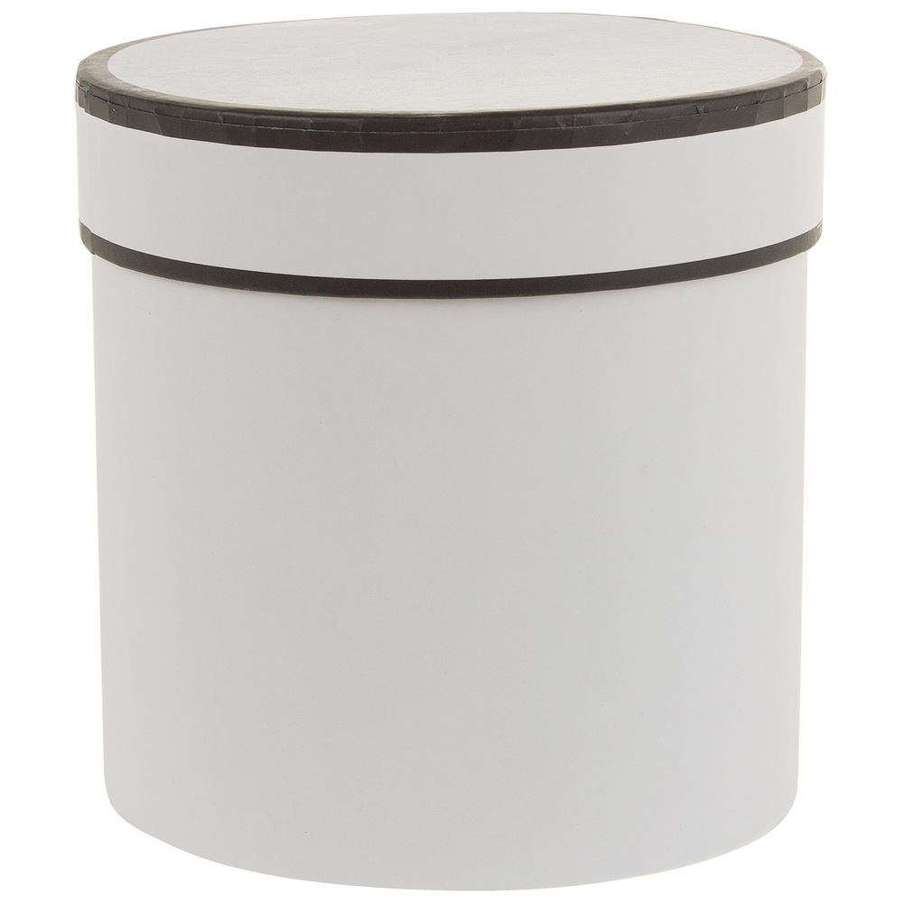 Коробка шляпная, D11xH11 см Белый