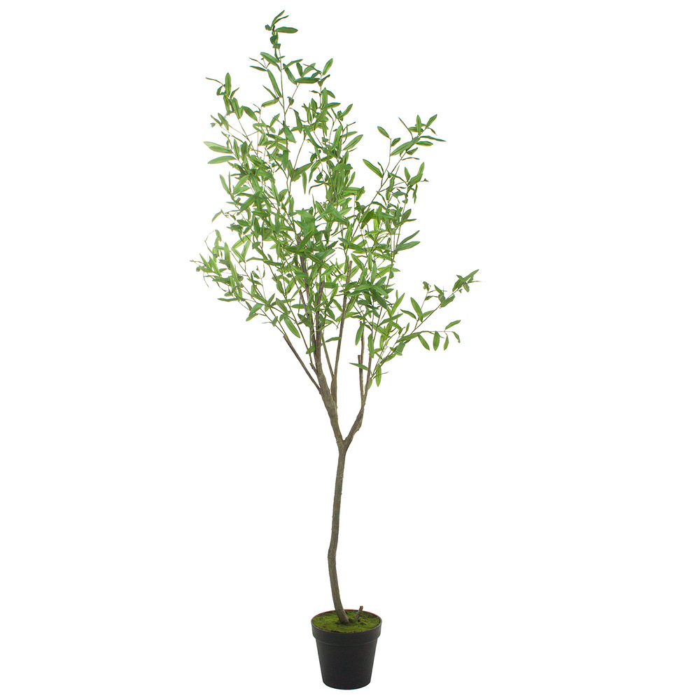 Дерево искусственное в кашпо "Ива", H195 см Зеленый