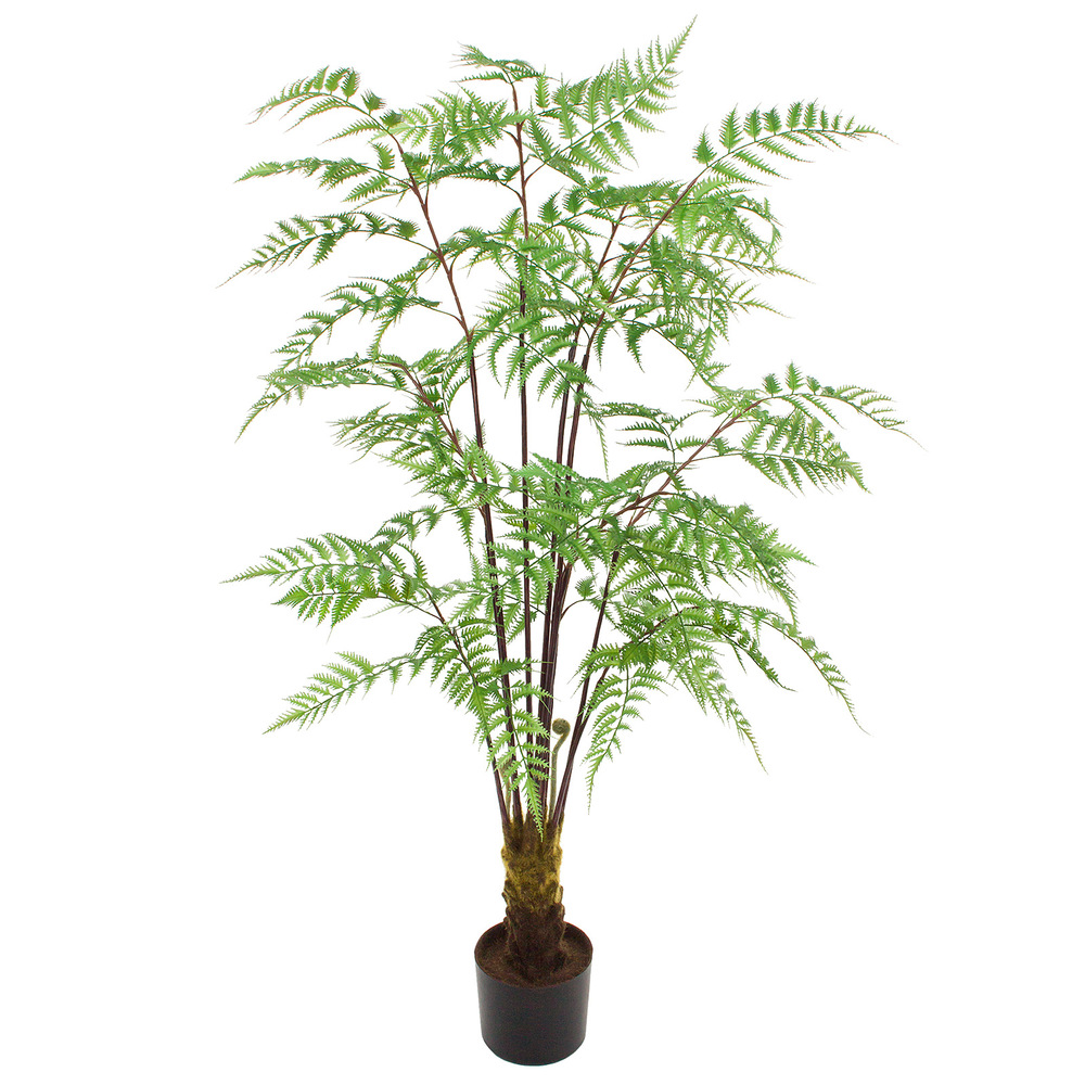 Растение искусственное в кашпо "Папоротник", H150 см Зеленый