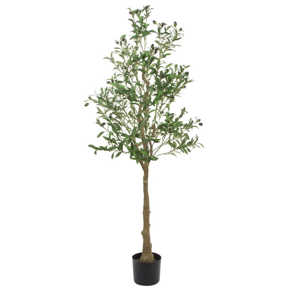 Дерево искусственное в кашпо "Олива", H150 см Зеленый