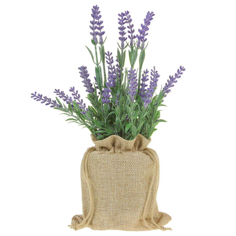 Растение искусственное в кашпо "Лаванда", H25,5 см Сиреневый