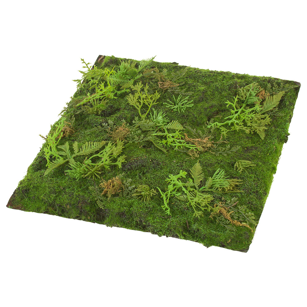 Панель искусственная "Мох", 28x28 см Зеленый