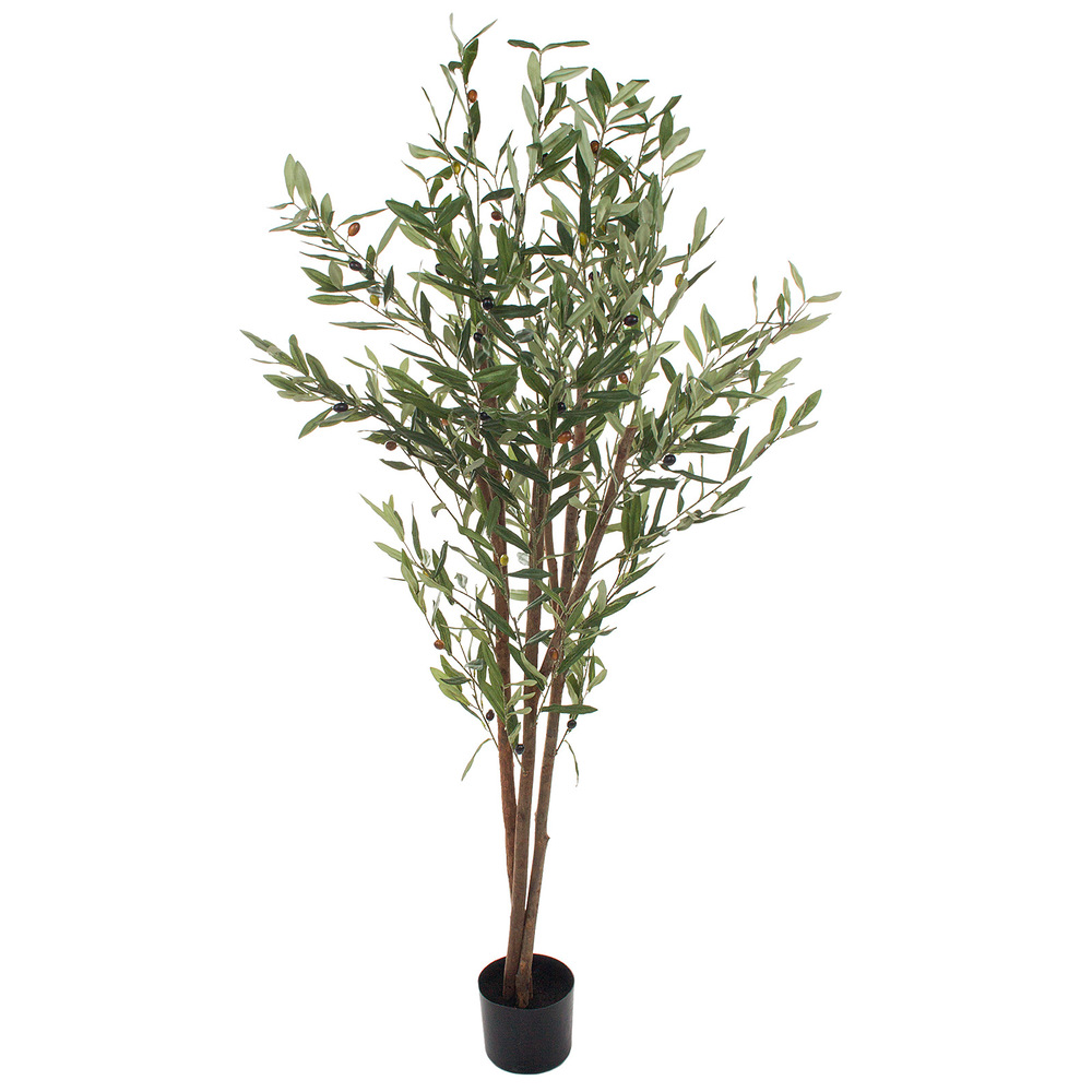 Дерево искусственное в кашпо "Олива", H150 см Зеленый