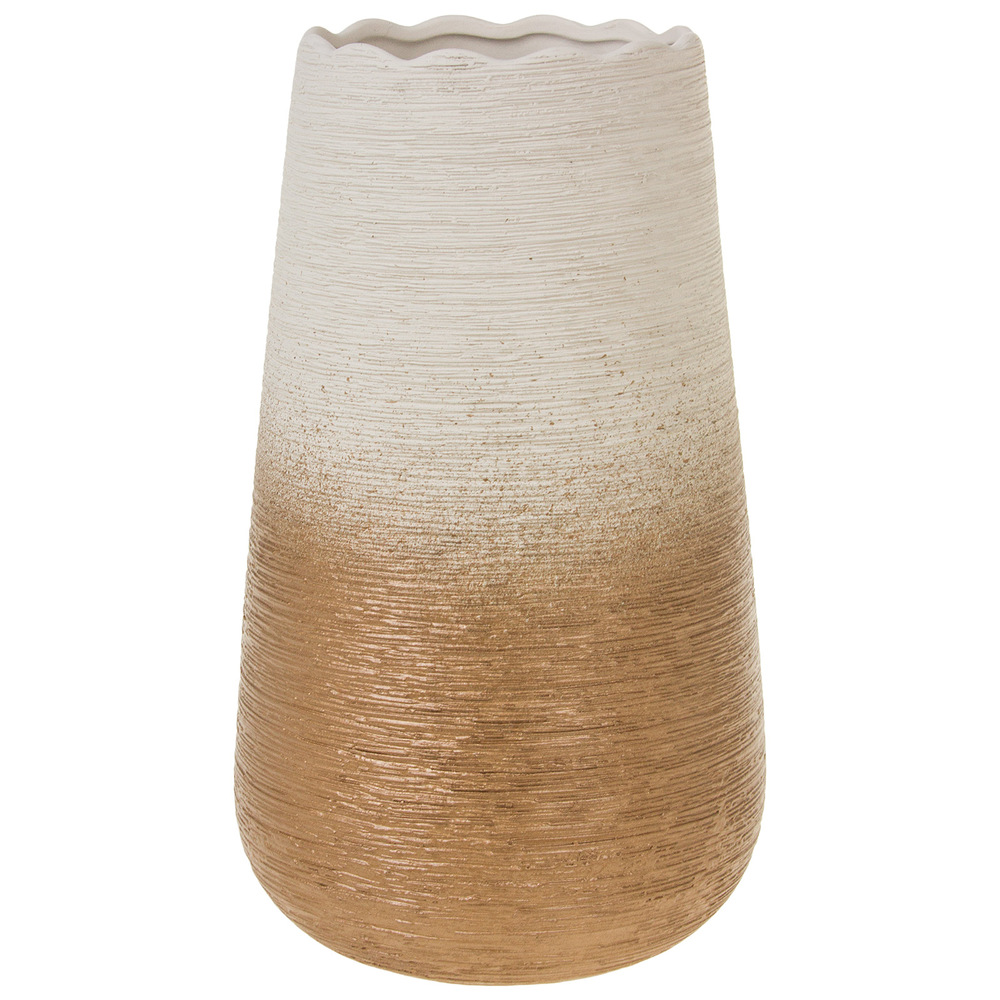 Ваза "Oro" (керамика), D14xH25 см Бронзовый