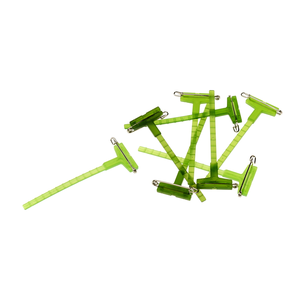 Корсаж-клип, 2,5 см, набор (25 шт) Зеленый