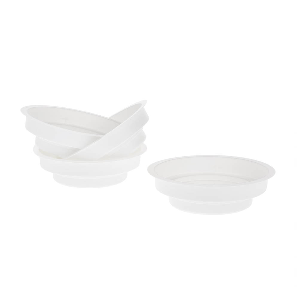 Чаша "Джуниор" (пластик), D10хH3 см, набор (20 шт) Белый