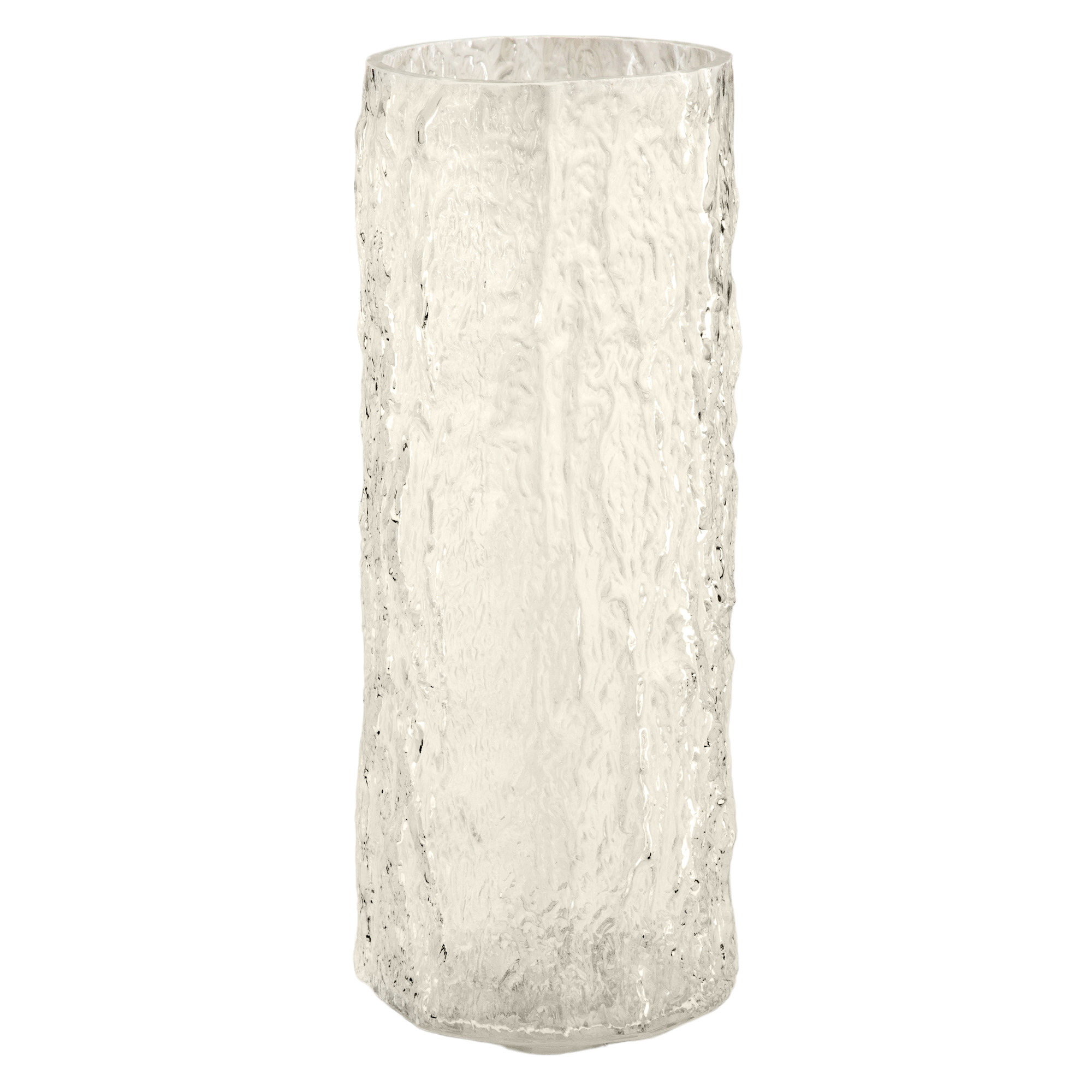 Ваза "Лед" (стекло), D11,5xH29 см Прозрачный