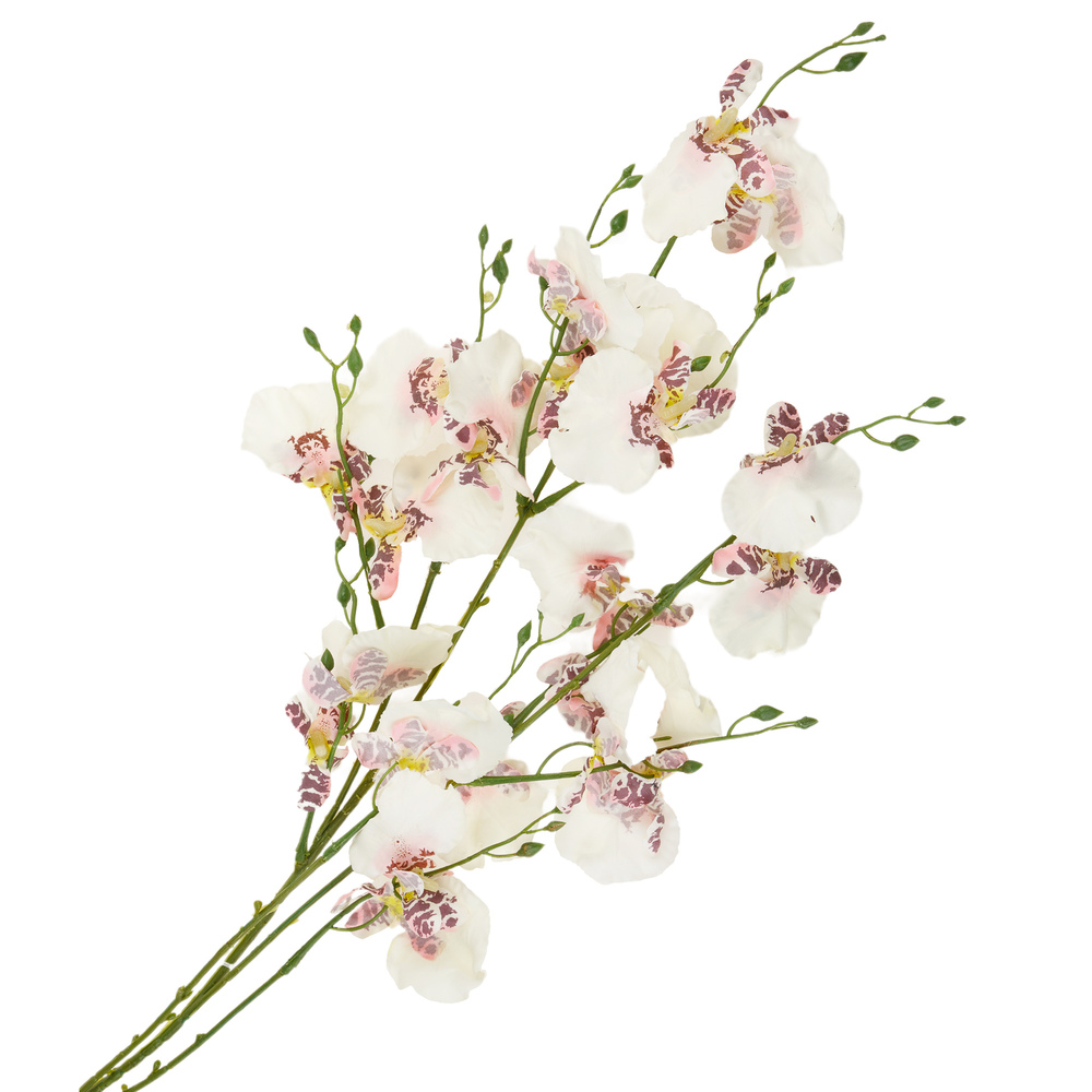 Цветок искусственный "Дендробиум", H91 см Белый