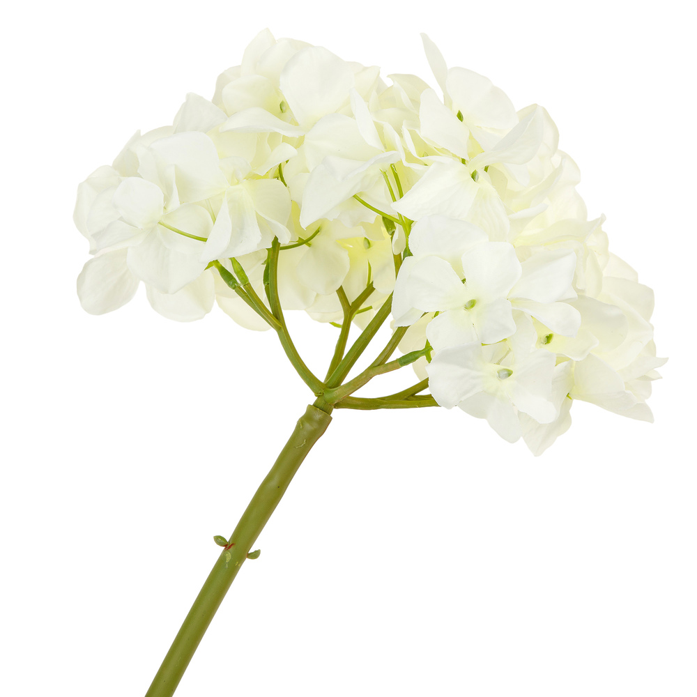 Цветок искусственный "Гортензия", H52 см Белый