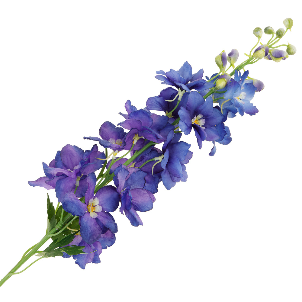 Цветок искусственный "Дельфиниум", H94 см Синий