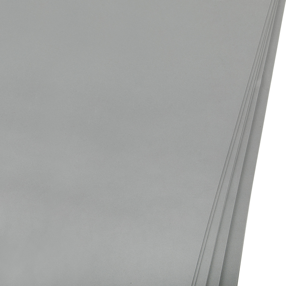 Фоамиран, 60x70 см, 1 мм, набор (10 шт) Серый