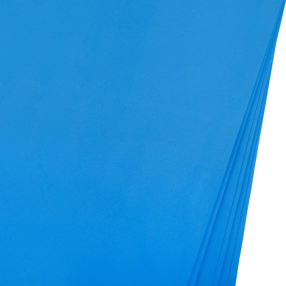 Фоамиран, 60x70 см, 1 мм, набор (10 шт) Синий