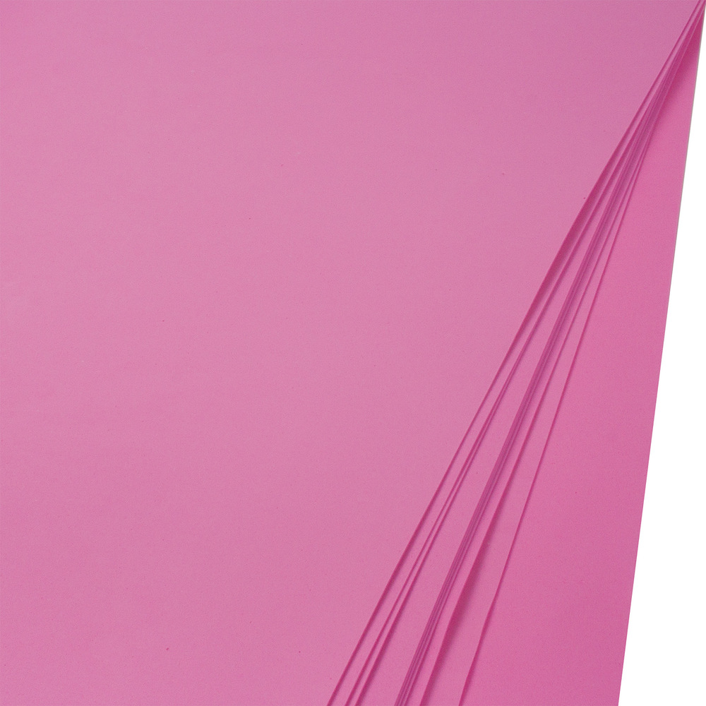 Фоамиран, 60x70 см, 1 мм, набор (10 шт) Розовый