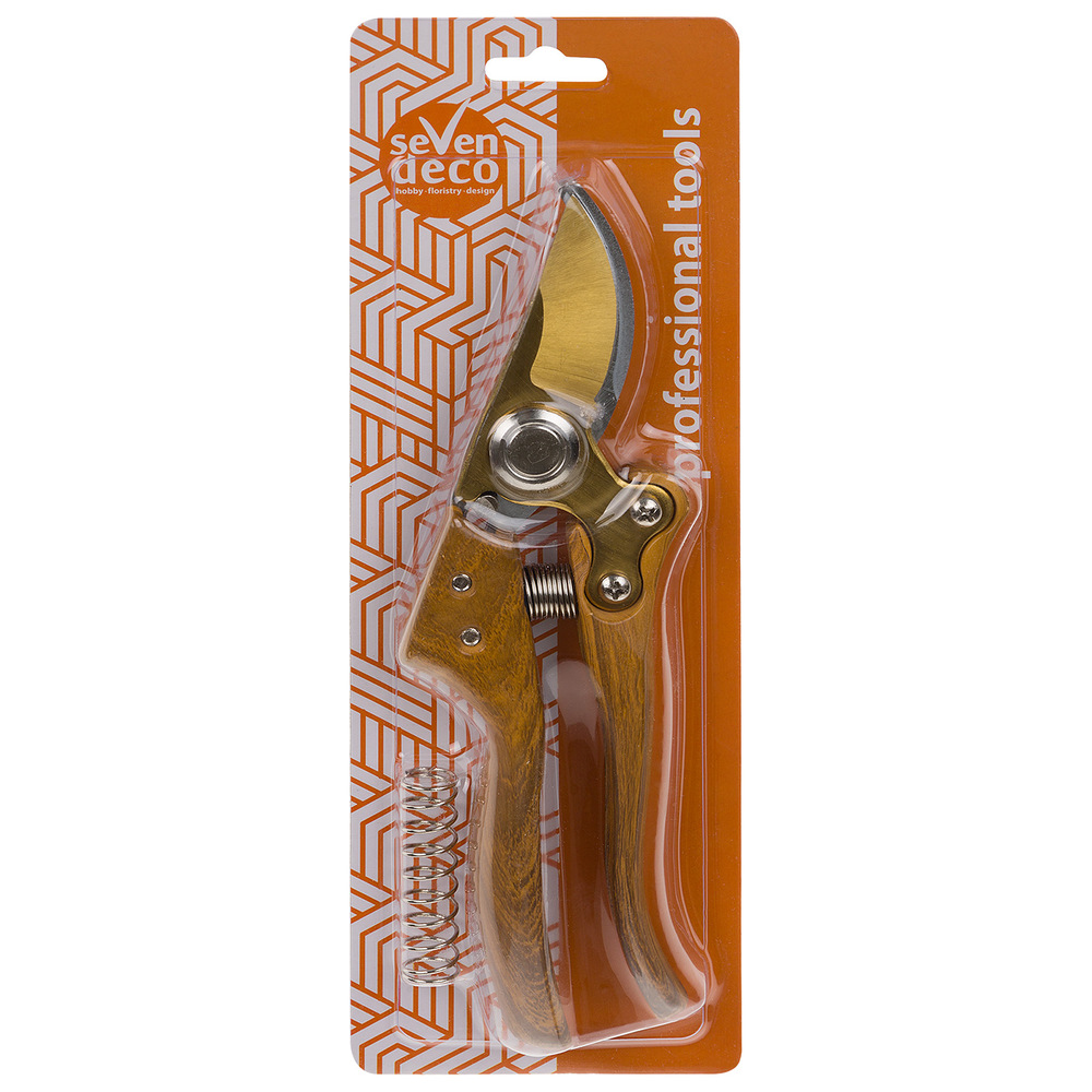 Секатор (металл), 21 см Коричневый