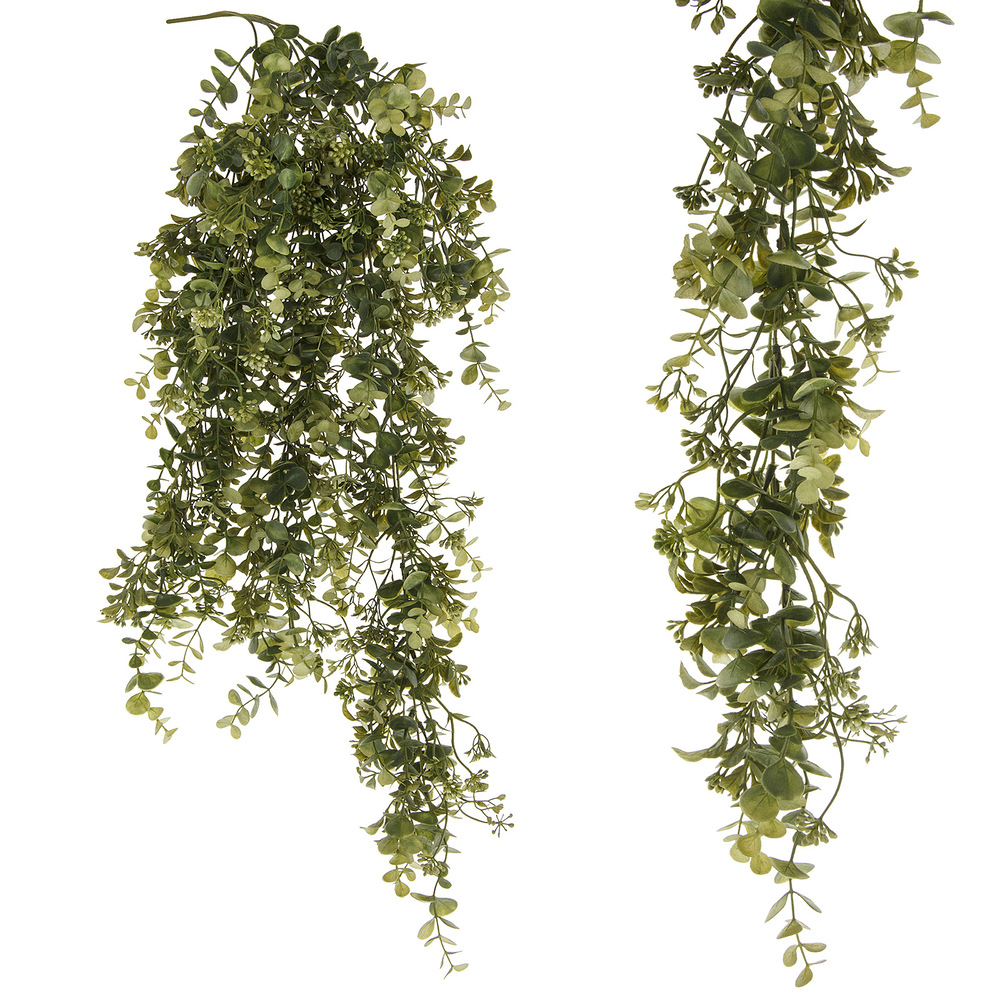 Растение искусственное ампельное "Эвкалипт", H89 см Зеленый