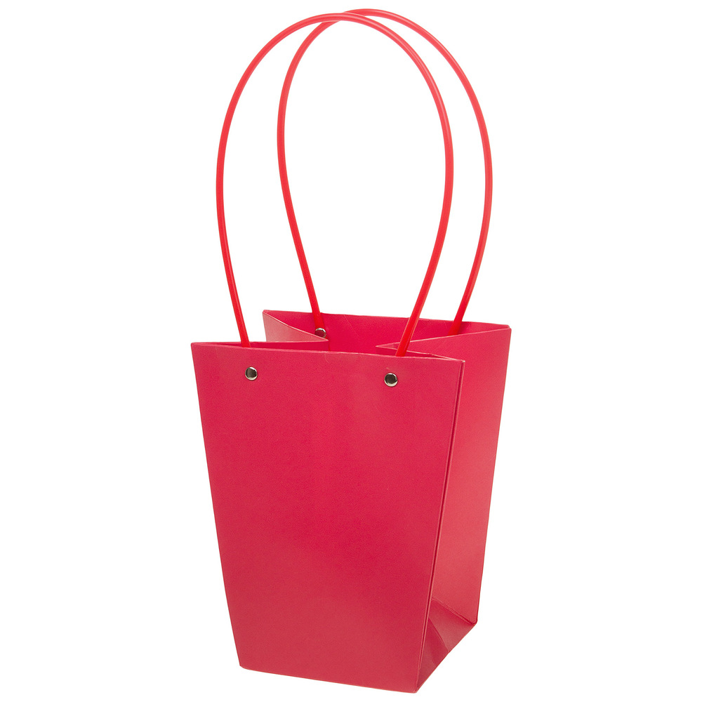 Сумка подарочная (картон), 17x11,5xH20 см, набор (10 шт), с ламинацией Фуксия