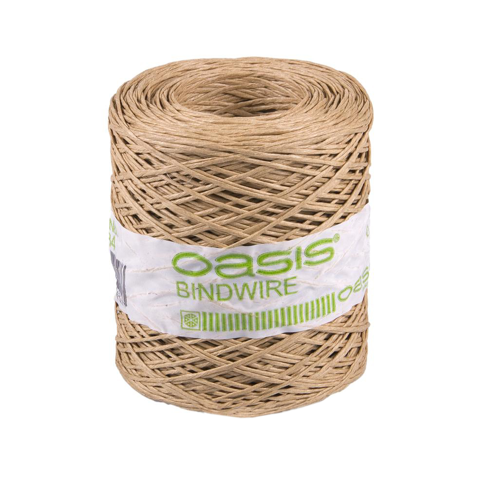 Проволока в бумажной оплетке "Bindwire", D0,4 ммx205 м, Oasis Натуральный