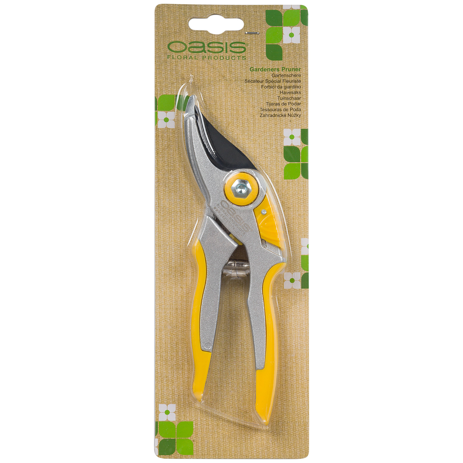 Секатор профессиональный флористический "Professional Aluminium" (нержавеющая сталь), 19,5 см, Oasis