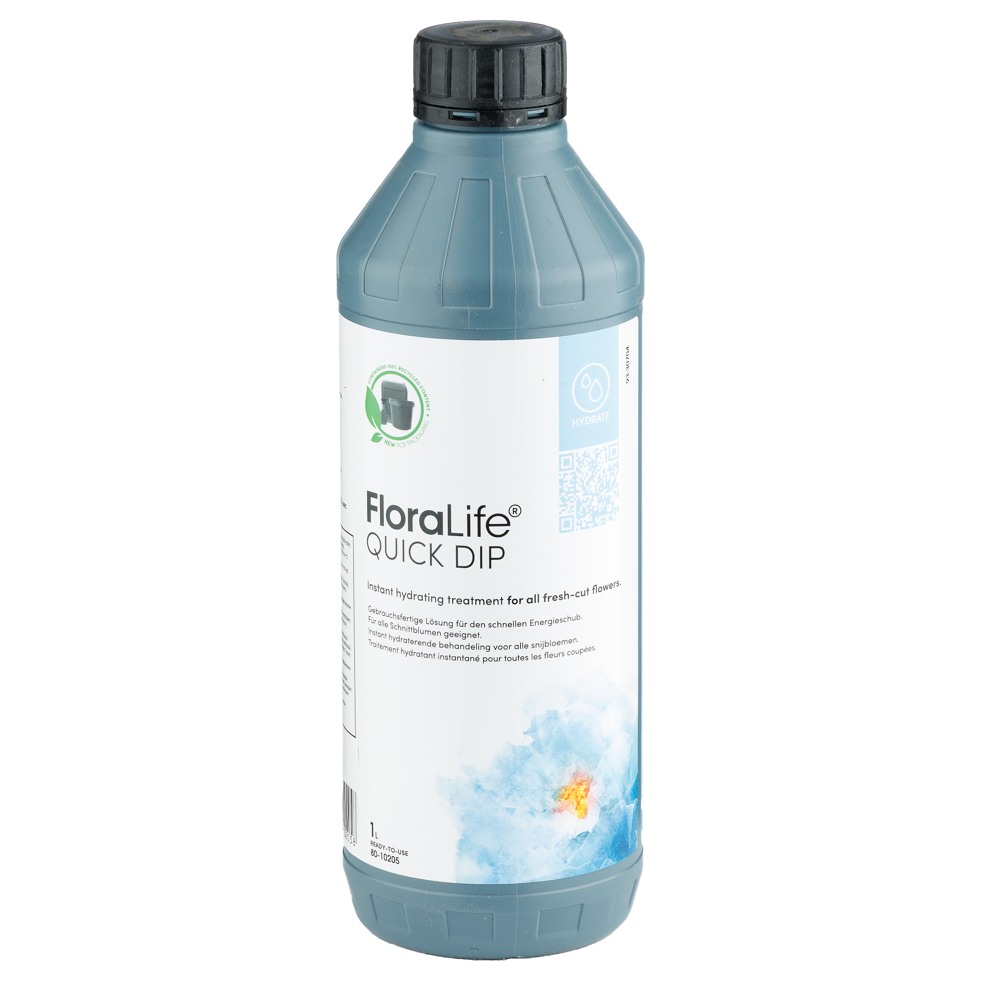 Раствор для быстрой гидратации срезанных цветов " Floralife Quick Dip 100", 1 л, Oasis Белый