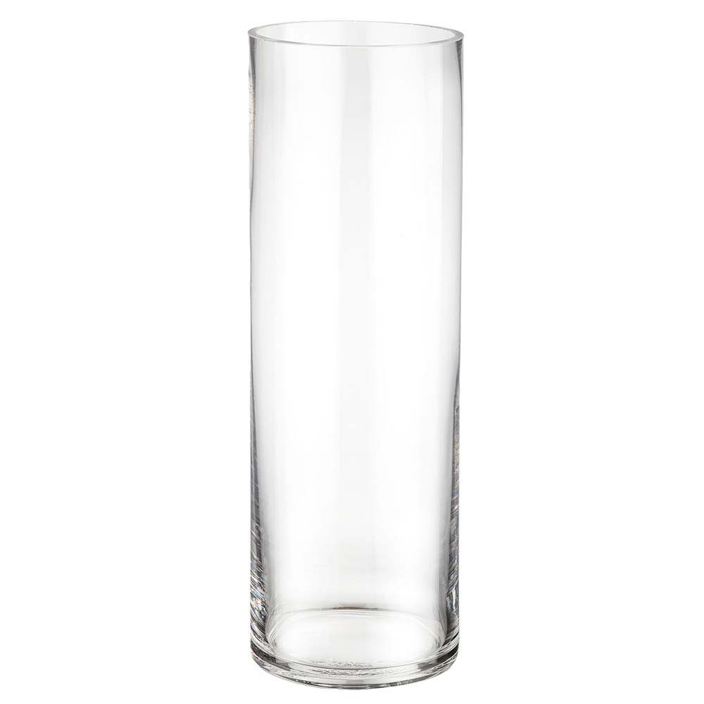Ваза "Трубка 100" (стекло), D10xH30 см, К Прозрачный