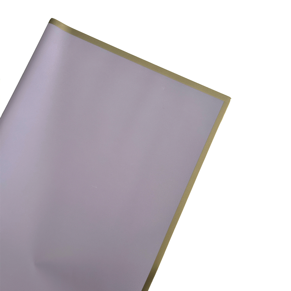 Пленка матовая "Окантовка узкая цветная", 58x58 см, набор (20 шт) Сиреневый