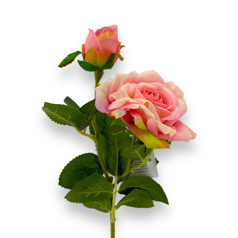 Цветок искусственный "Роза", H47 см Розовый