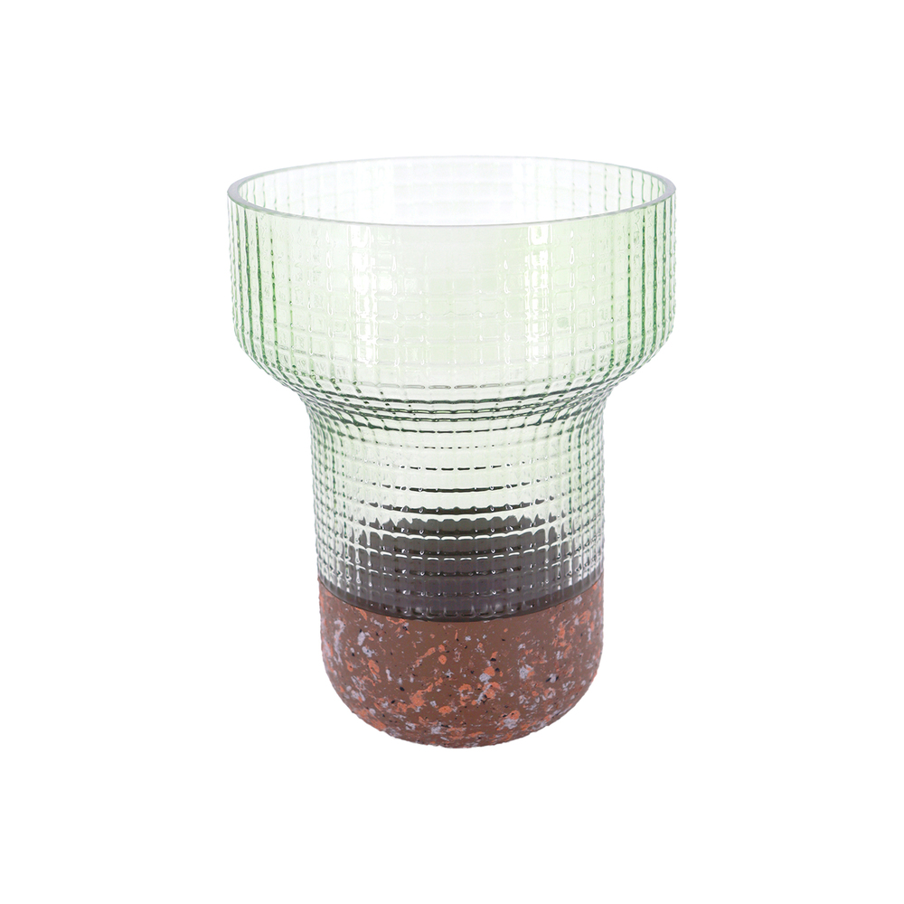 Ваза "Levity" (стекло), D16xH21,5 см Зеленый