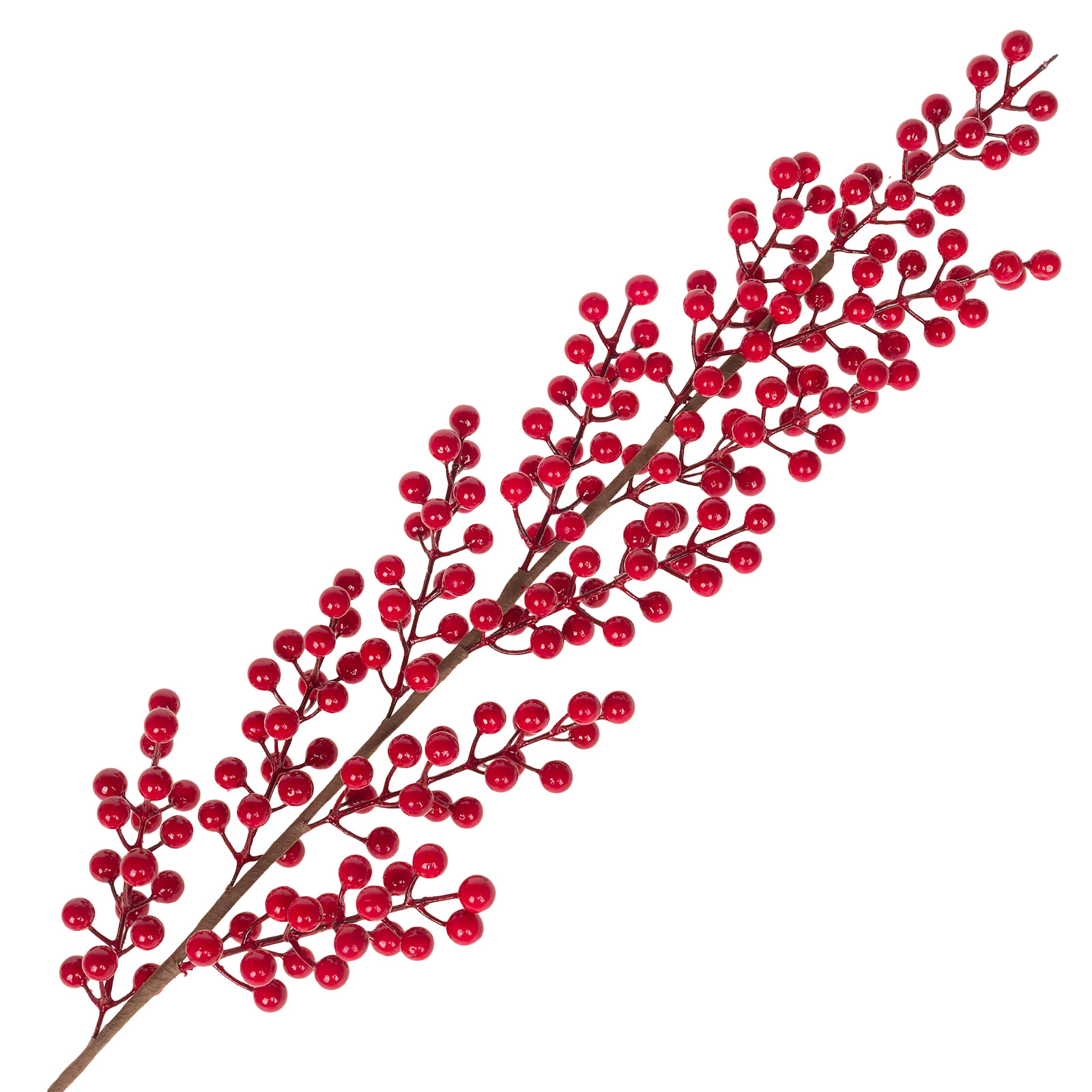 Ветка искусственная ягодная (пластик), H103 см
