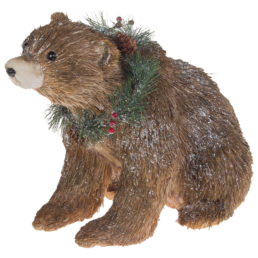 Фигура "Медведь" (иск. мех), 40,5x24xH30 см Коричневый