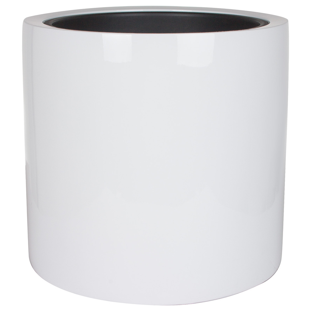 Кашпо Nobilis Marco "Pmlac-white Cylinder" (полистоун), D53хH51 см, с тех.горшком Белый