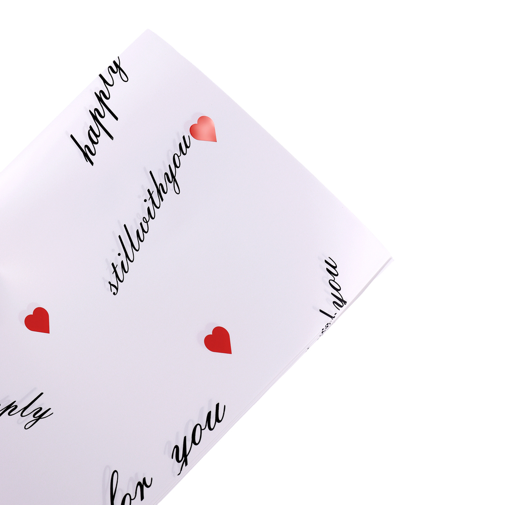 Пленка матовая "Best Wishes", 57x57 см, 63 mic, набор (20 шт) Белый