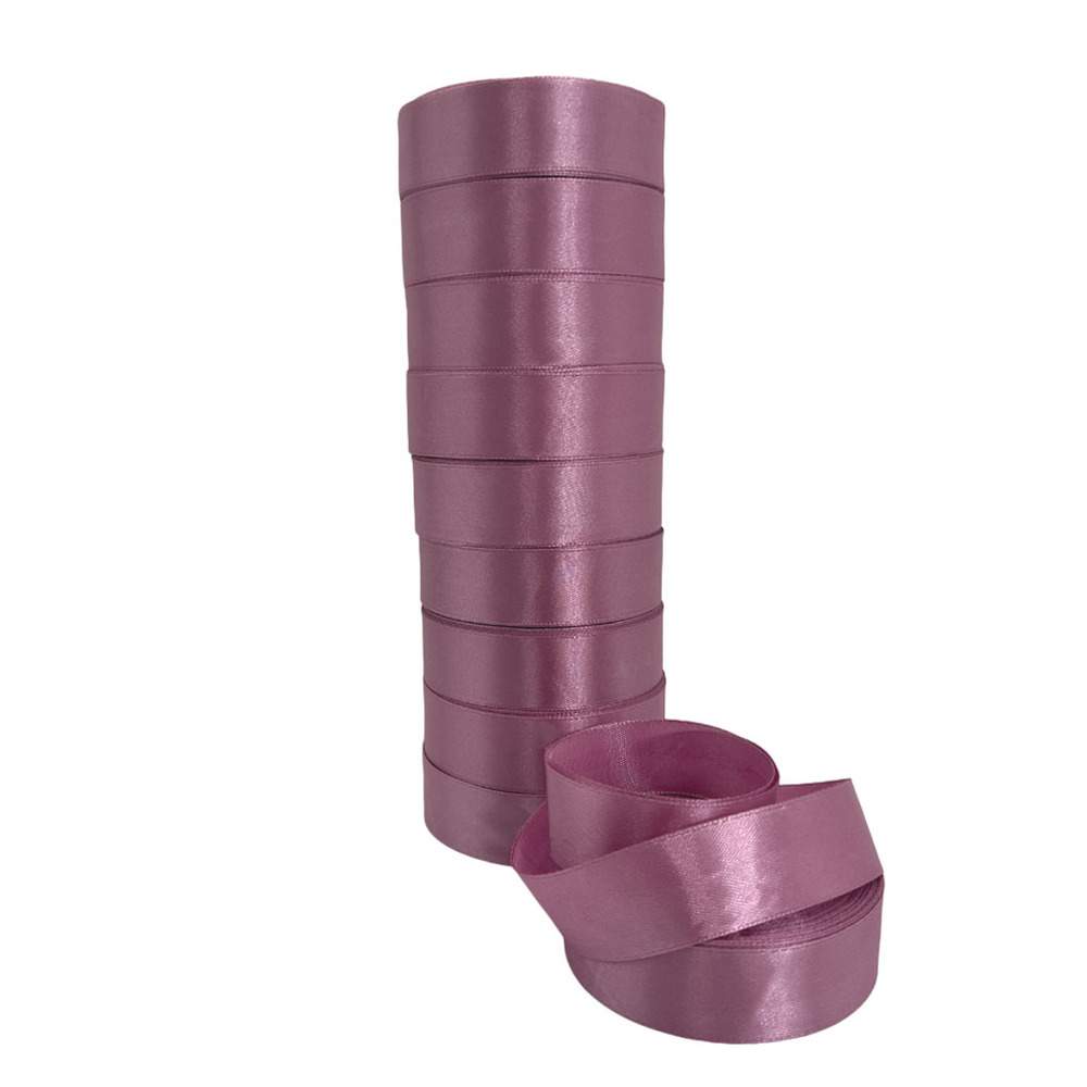 Лента атлас, 20 ммx25 ярд Темно-розовый