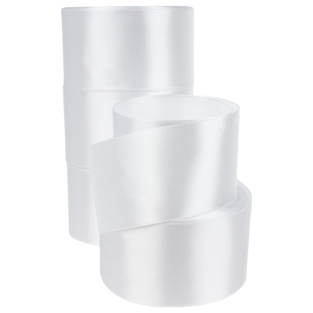 Лента атлас, 50 ммx25 ярд Белый