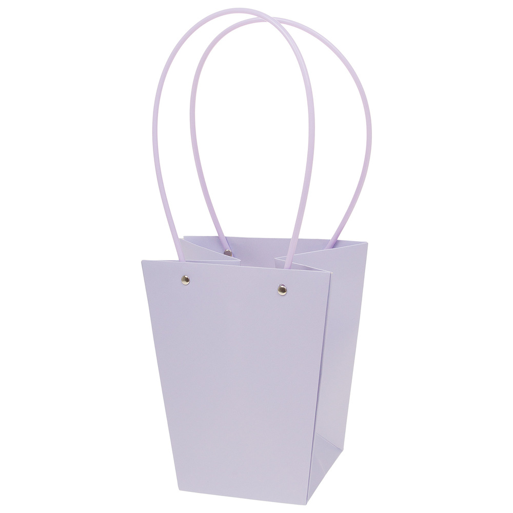 Сумка подарочная (картон), 17x11,5xH20 см, набор (10 шт), с ламинацией Фиолетовый