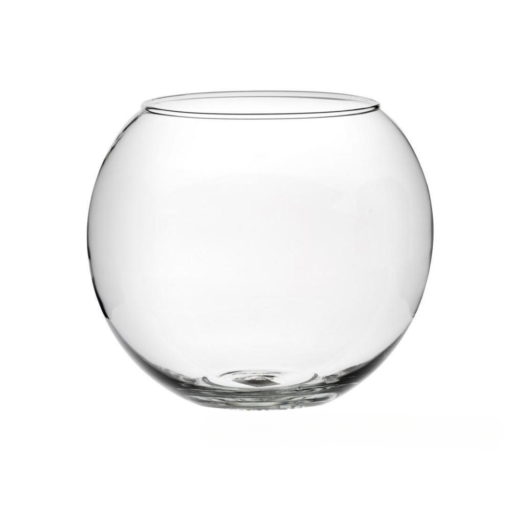 Ваза "Шаровая" (стекло), D6xH7 см, К Прозрачный