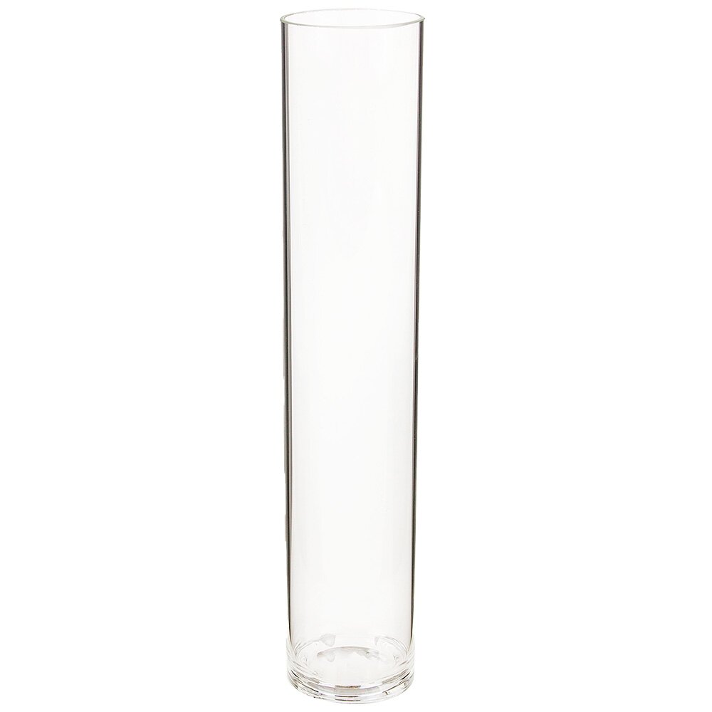 Ваза "Трубка 50" (стекло), D5xH30 см, К Прозрачный