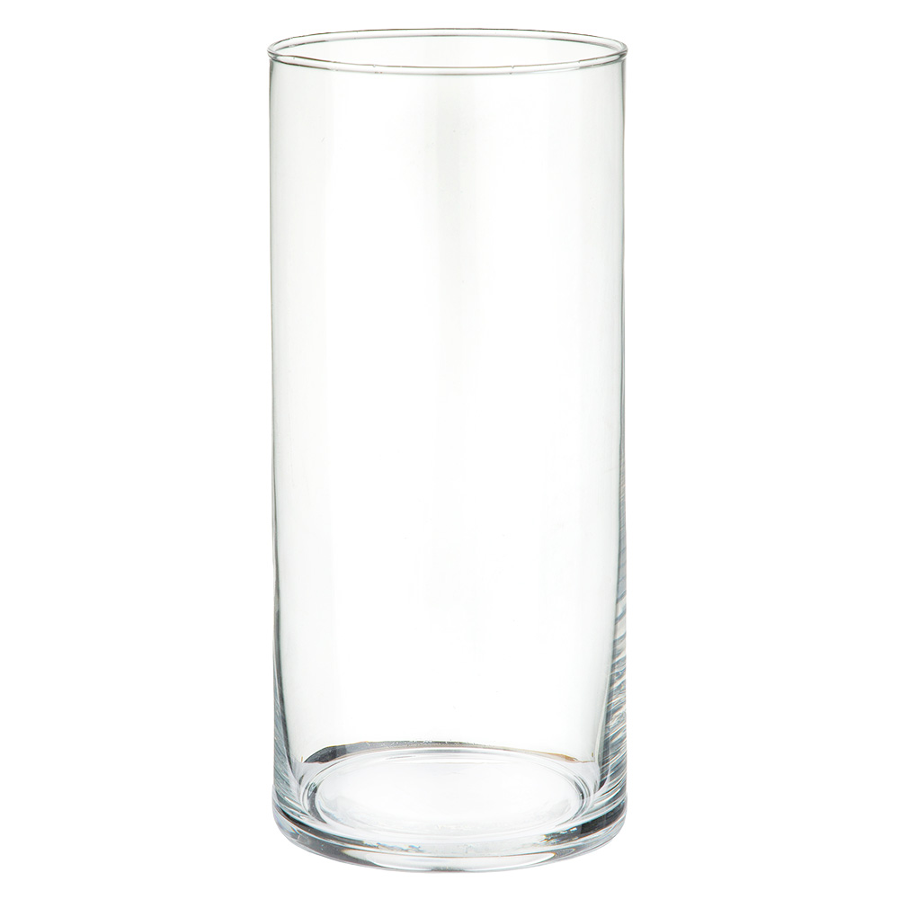 Ваза "Трубка 90" (стекло), D9xH20 см, К Прозрачный