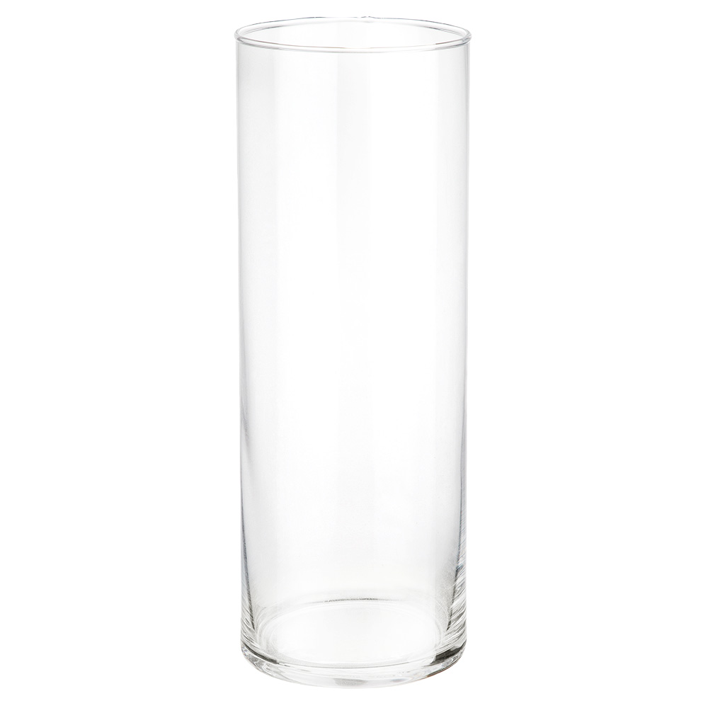 Ваза "Трубка 90" (стекло), D9xH25 см, К Прозрачный