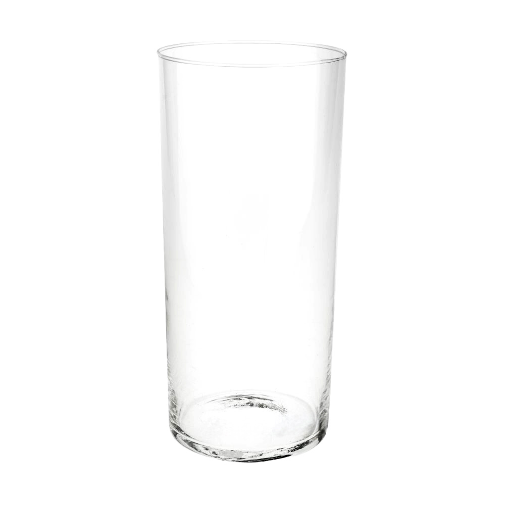 Ваза "Трубка 100" (стекло), D10xH25 см, К Прозрачный