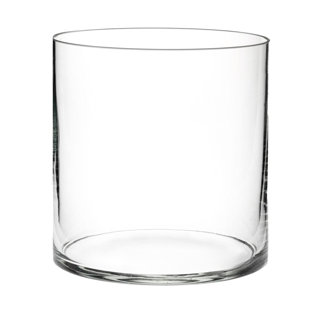 Ваза "Трубка 250" (стекло), D25xH30 см, К Прозрачный